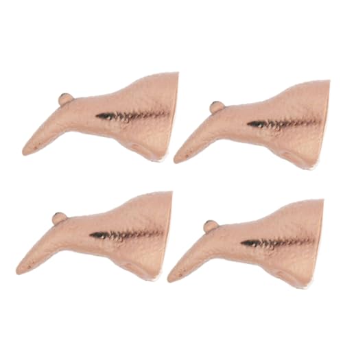 VICASKY 4 Stück Hexennase Fußmattengreifer Aufkleber Pailletten Dekore Halloween Costume Halloween Kleidung Nasenrequisiten für Halloween-Partys dekorative Hexenrequisiten Gummi Beige von VICASKY