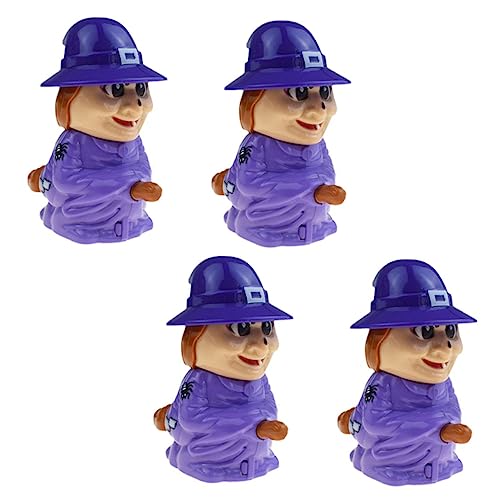 VICASKY 4 Stück Hexenspielzeug Mit Uhrwerk Dinosaurier- Zappelspielzeug Planschbecken Outdoor- Partyspielzeug Taschenfüller Für Halloween Violett Abs von VICASKY