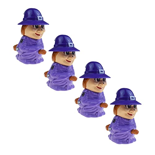 VICASKY 4 Stück Hexenspielzeug mit Uhrwerk Partyspielzeug Dinosaurier- Outdoor- Halloween Halloween Toys Halloween- Uhrwerkspielzeug Abs Violett von VICASKY