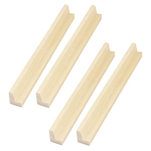VICASKY 4 Stück Hölzerne Domino-tabletts Für Den Schreibtisch, Mehrzweck-Domino-basen, DIY-zubehör von VICASKY