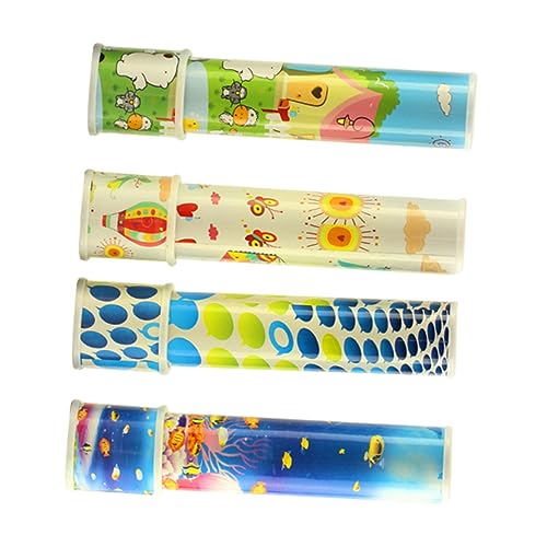 VICASKY 4 Stück Kaleidoskop- für kinderspielzeug visuelles Kinderfarben Children Toys Beobachtungsspielzeug Formerkennungsspielzeug Abs von VICASKY