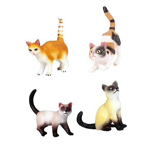 VICASKY 4 Stück Katzenmodell Tierfigur Simulationsdekor Tierkatze Modellfigur Realistische Kätzchenfigur Katze Tierfigur tierische Katzenfigur Hausmodell Katze Tiermodell Plastik VICASKY 4 Stück Katzenmodell Tierfigur Simulationsdekor Tierkatze Modellfigur Realistische Kätzchenfigur Katze Tierfigur tierische Katzenfigur Hausmodell Katze Tiermodell Plastik von VICASKY