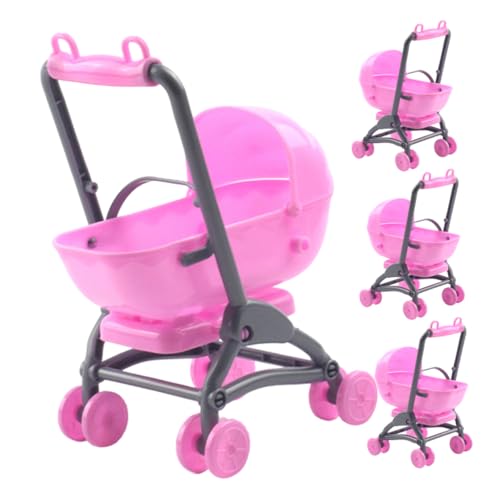 VICASKY 4 Stück Kinderwagen Mini-zubehör Für Puppen Kinderwagenspielzeug Für Autositze Wiedergeboren Mini-Kinderwagen Babyspielzeug-Kinderwagen Für Puppen Plastik Rosa VICASKY 4 Stück Kinderwagen Mini-zubehör Für Puppen Kinderwagenspielzeug Für Autositze Wiedergeboren Mini-Kinderwagen Babyspielzeug-Kinderwagen Für Puppen Plastik Rosa von VICASKY