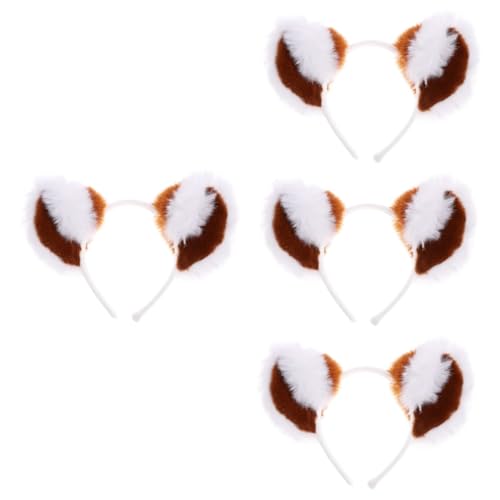 VICASKY 4 Stück Kuscheliges Waschbär Ohr Haarreif Tierkostüm Accessoire Mädchen Haarband für Party Cosplay Karneval und Erwachsene VICASKY 4 Stück Kuscheliges Waschbär Ohr Haarreif Tierkostüm Accessoire Mädchen Haarband für Party Cosplay Karneval und Erwachsene von VICASKY
