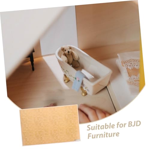 VICASKY 4 Stück Maßstab Bodendekor für Bjd Möbel DIY Puppenhaus Zubehör für Stilvolle Fotokulissen VICASKY 4 Stück Maßstab Bodendekor für Bjd Möbel DIY Puppenhaus Zubehör für Stilvolle Fotokulissen von VICASKY