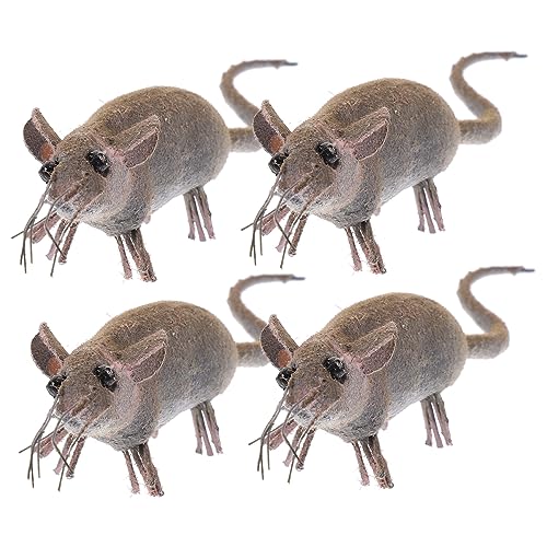 VICASKY 4 Stück Mini Mäuse Party Mäuse Lebensechte Halloween Ratten Künstliche Mäuse Deko Requisiten Gartenmäuse Deko Künstliche Mäuse Verzierungen Lebendige Mäuse Ornamente VICASKY 4 Stück Mini Mäuse Party Mäuse Lebensechte Halloween Ratten Künstliche Mäuse Deko Requisiten Gartenmäuse Deko Künstliche Mäuse Verzierungen Lebendige Mäuse Ornamente von VICASKY