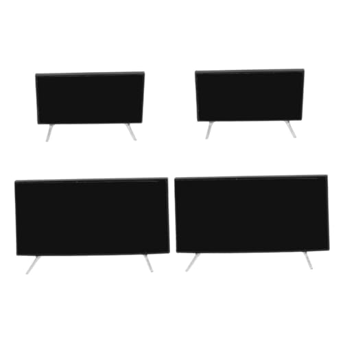 VICASKY 4 Stück Mini Simulationsfernseher Dekor Mini Szenenmodell Fake Tv Puppenhaus Miniatur Szenenmodell Winziger Fernseher Für Puppenhaus Miniatur Musikinstrumentenmodelle VICASKY 4 Stück Mini Simulationsfernseher Dekor Mini Szenenmodell Fake Tv Puppenhaus Miniatur Szenenmodell Winziger Fernseher Für Puppenhaus Miniatur Musikinstrumentenmodelle von VICASKY