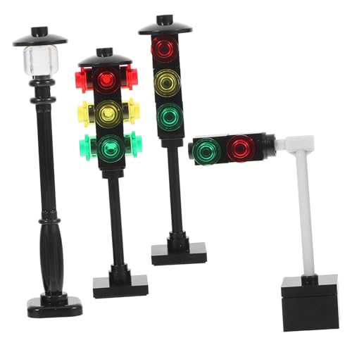 VICASKY 4 Stück Mini Verkehrsampel Teiliges DIY Verkehrslicht Modell für Lernspielzeug zur Verkehrserziehung Kreative Miniaturstadt für Puppenhaus und Sandkasten VICASKY 4 Stück Mini Verkehrsampel Teiliges DIY Verkehrslicht Modell für Lernspielzeug zur Verkehrserziehung Kreative Miniaturstadt für Puppenhaus und Sandkasten von VICASKY