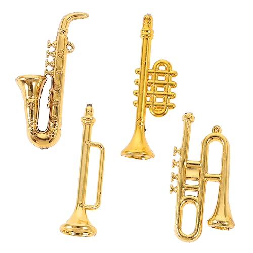 VICASKY 4-teiliges Mini-Musikinstrument Saxophon Musikalische Miniatur Für Puppenhaus Miniatur-Musikinstrument-Set Für Projekte VICASKY 4-teiliges Mini-Musikinstrument Saxophon Musikalische Miniatur Für Puppenhaus Miniatur-Musikinstrument-Set Für Projekte von VICASKY