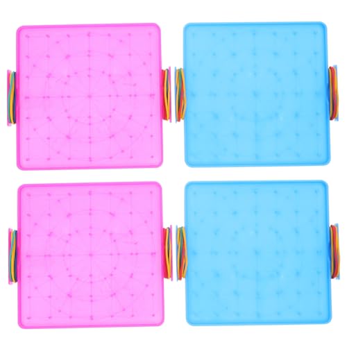 VICASKY 4 Stück Nagelbrettunterrichtshilfen Farbbandapplikator doppelseitiges Nagelbrett Geschirrmühle Geobrett Nahtroller kunststoffbrett plastikplatte Geo-Board geometrisches Steckbrett VICASKY 4 Stück Nagelbrettunterrichtshilfen Farbbandapplikator doppelseitiges Nagelbrett Geschirrmühle Geobrett Nahtroller kunststoffbrett plastikplatte Geo-Board geometrisches Steckbrett von VICASKY