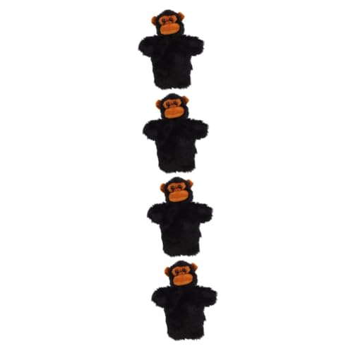 VICASKY 4 Stück Orang-utan-tierhandpuppe Geschichte Erzählende Marionette Tierische Handpuppe Bär Handpuppe Handpuppen Zum Geschichtenerzählen Plüsch Kind Bilderbuch Karikatur von VICASKY