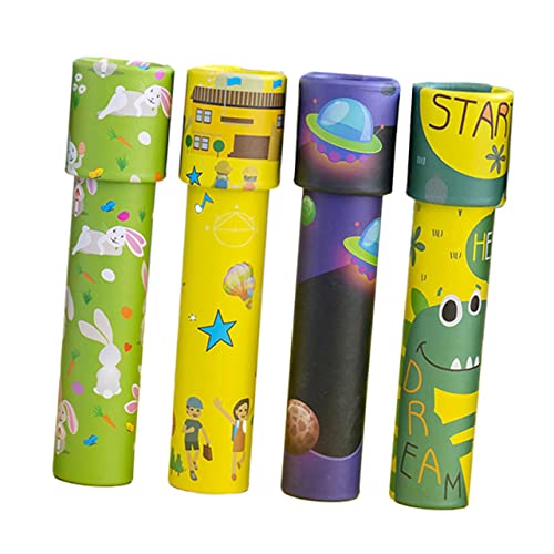 VICASKY 4 Stück Prismenspielzeug Kinderpädagogikspielzeug Lernspielzeug für Kinderspielzeug rotierendes Kaleidoskop- lustiges Kaleidoskop- Abs Zufällige Farbe von VICASKY
