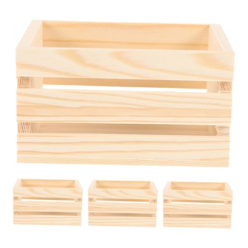 VICASKY 4 Stücke Miniatur Holzkörbe Handwerk Lagerung Für Puppenhaus Zubehör VICASKY 4 Stücke Miniatur Holzkörbe Handwerk Lagerung Für Puppenhaus Zubehör von VICASKY