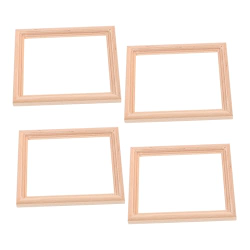 VICASKY 4 Stück Puppenhausregal Mini-fotorahmen-Modell Mini-puppenhausrahmen Küchenzubehör Für Puppenstuben Puppenhaus Holz Modellmöbel Aus Holz Puppenhausmöbel Miniaturmöbel Khaki Hölzern VICASKY 4 Stück Puppenhausregal Mini-fotorahmen-Modell Mini-puppenhausrahmen Küchenzubehör Für Puppenstuben Puppenhaus Holz Modellmöbel Aus Holz Puppenhausmöbel Miniaturmöbel Khaki Hölzern von VICASKY