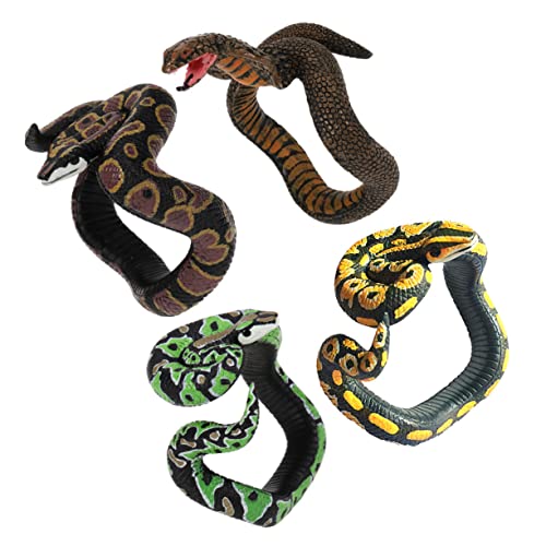VICASKY 4 Stück Realistische Schlange Armband Teilig Simuliertes Reptilien für Halloween Streiche Partydekorationen Kunststoff Langlebig und Auffällig VICASKY 4 Stück Realistische Schlange Armband Teilig Simuliertes Reptilien für Halloween Streiche Partydekorationen Kunststoff Langlebig und Auffällig von VICASKY