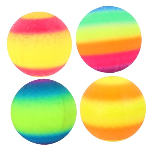 VICASKY 4 Stück Regenbogen-Pat-Ball Spielplatzbälle Ballspielzeug für Ball für Spielbälle für im Alter von 8-12 Jahren Spielzeugspielzeug Leichter Sprungball PVC VICASKY 4 Stück Regenbogen-Pat-Ball Spielplatzbälle Ballspielzeug für Ball für Spielbälle für im Alter von 8-12 Jahren Spielzeugspielzeug Leichter Sprungball PVC von VICASKY