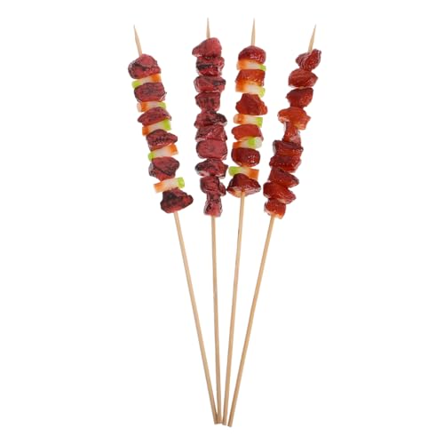 VICASKY BBQ Spieße Set 4 Stücke Pretend Spielen Lebensmittel Spielzeug Realistische Gefälschte Modelle Für Küche von VICASKY