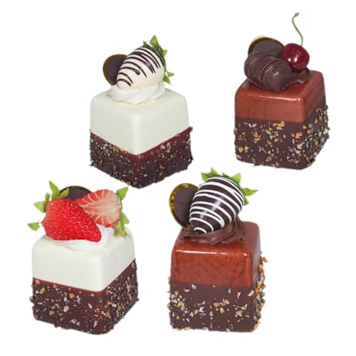 VICASKY Gefälschte Kuchen Modell 4 Stücke Simulation Kuchen Für Home Party Büro Shop Shop Bäckerei Decor VICASKY Gefälschte Kuchen Modell 4 Stücke Simulation Kuchen Für Home Party Büro Shop Shop Bäckerei Decor von VICASKY