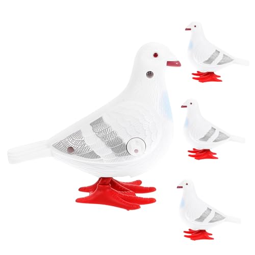 VICASKY 4 Stücke Wind up Pigeon Spielzeug Taube Jungen Und Mädchen Keine Batterie Benötigt Sicher von VICASKY
