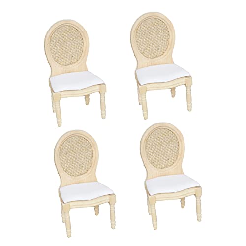 VICASKY 4 Stück Simulationsstuhl Vintage Ornamente Dekoration Retro Kleinkinderhocker Kleinkindermöbel Vintage Heimdekor Ornamente Zum Basteln Wohnaccessoires von VICASKY