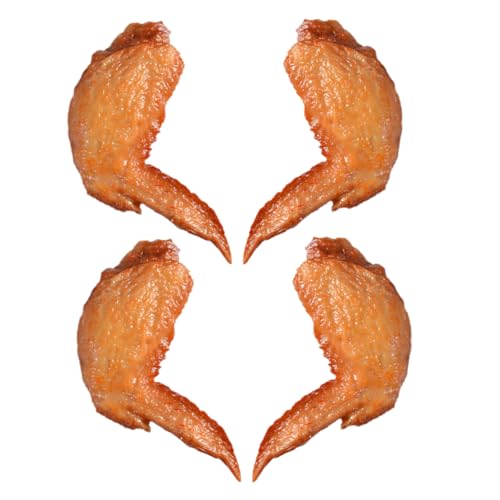 VICASKY 4 Stück Simulierte Hühnerflügel Hühnerzubehör Zur Bereicherung Von Hühnern Hühnerstall Schaukel Gefälschtes Aquarium Huhn Dekorationen Für Aquarien Brown PVC VICASKY 4 Stück Simulierte Hühnerflügel Hühnerzubehör Zur Bereicherung Von Hühnern Hühnerstall Schaukel Gefälschtes Aquarium Huhn Dekorationen Für Aquarien Brown PVC von VICASKY