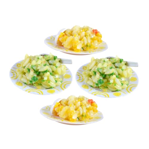 VICASKY 4stücke Teiliges Künstliches Bratreis Modell Für Puppenhaus Küche Deko Realistisches Miniatur Lebensmitteldekorationsmodell Für Rollenspiele Und Fotografie VICASKY 4stücke Teiliges Künstliches Bratreis Modell Für Puppenhaus Küche Deko Realistisches Miniatur Lebensmitteldekorationsmodell Für Rollenspiele Und Fotografie von VICASKY