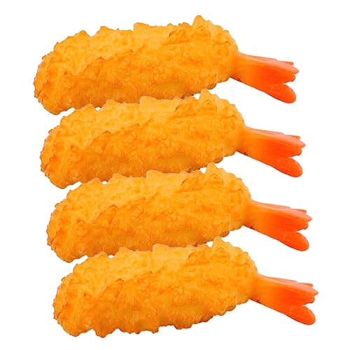 VICASKY 4 Stück Simuliertes Tempura für kinderspielzeug gefälschte Garnelen so tun, als ob wäre Tempuras-Modell gefälschte Tempuras-Requisite für die Küche PVC VICASKY 4 Stück Simuliertes Tempura für kinderspielzeug gefälschte Garnelen so tun, als ob wäre Tempuras-Modell gefälschte Tempuras-Requisite für die Küche PVC von VICASKY