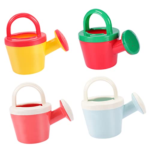 VICASKY 4 Stück Sommer gießkannen giesskanne kindergiesßkanne gartenspielzeug Beach Toys for strandspielzeug für Gartengießkannen kleine Gießkannen Plastik von VICASKY