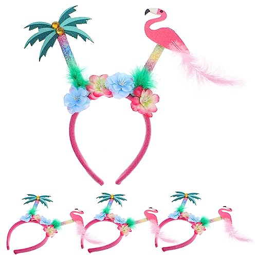 VICASKY 4 Stück Stirnband Flamingo-Haarspange Party-Haarbänder haarschmuck camoing kopfhoerer kokusnuss hawaiianischer Partykopfschmuck hawaiianische Party-Cosplay-Stirnbänder gefühlt VICASKY 4 Stück Stirnband Flamingo-Haarspange Party-Haarbänder haarschmuck camoing kopfhoerer kokusnuss hawaiianischer Partykopfschmuck hawaiianische Party-Cosplay-Stirnbänder gefühlt von VICASKY