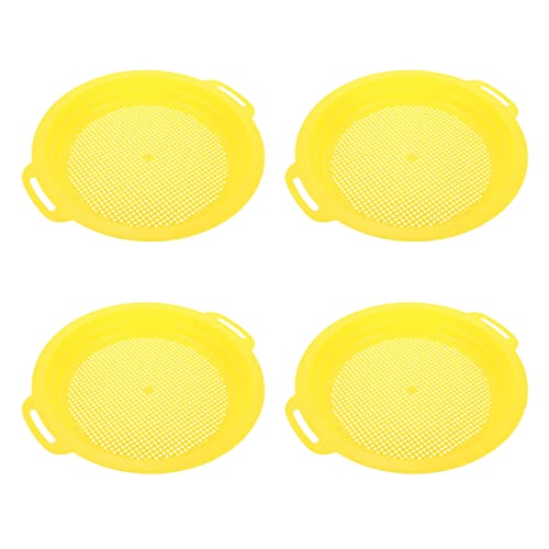 VICASKY Strandspielzeug Für Jungen Und Mädchen 4-teiliges Sandsieb-Spielzeug Aus Kunststoff Kinderspielzeug Strandspielzeug-Set Für Kinder Zufällige Farbe von VICASKY