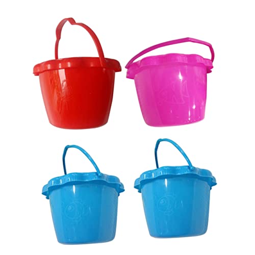 VICASKY Lustiges Strandspielzeug Für Jungen Und Mädchen Wassereimer Angeleimer-Spielzeug Kindergarten-Eimer-Spielzeug Für Strandspiele Zufällige Farbe 4 Stück VICASKY Lustiges Strandspielzeug Für Jungen Und Mädchen Wassereimer Angeleimer-Spielzeug Kindergarten-Eimer-Spielzeug Für Strandspiele Zufällige Farbe 4 Stück von VICASKY