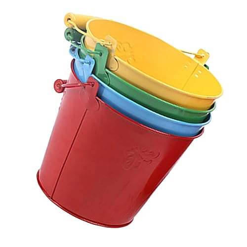VICASKY Strandeimer 4-teiliges Spielzeugset Für Jungen Und Mädchen Eimer Aus Eisenmaterial Bequemer Griff Für Spaß Zufällige Farbe VICASKY Strandeimer 4-teiliges Spielzeugset Für Jungen Und Mädchen Eimer Aus Eisenmaterial Bequemer Griff Für Spaß Zufällige Farbe von VICASKY