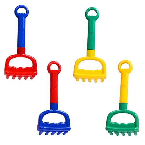 VICASKY 4 Stück Strandrechen Für Strandspielzeug Für Sandspielzeug Sommerliches Strandspielzeug Zum Sandbaggern Sandschaufel Kinderspielzeug Rot Plastik VICASKY 4 Stück Strandrechen Für Strandspielzeug Für Sandspielzeug Sommerliches Strandspielzeug Zum Sandbaggern Sandschaufel Kinderspielzeug Rot Plastik von VICASKY