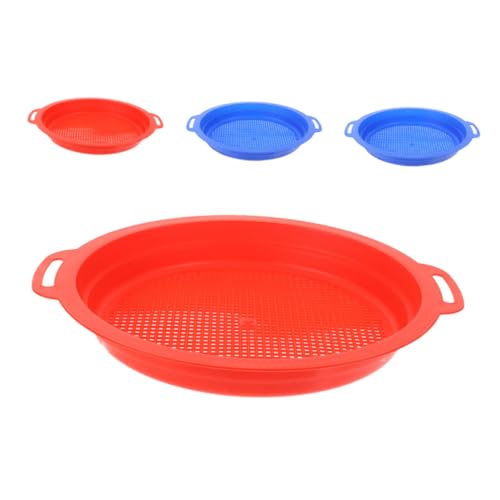 VICASKY 4 Stück Strandsandsiebe, Siebpfanne Für Jungen Und Mädchen, Kinder, Kunststoff, Outdoor-sandsieb, Spielzeug Für Familienreisen, Strandpartys, Gartenarbeit, Graben von VICASKY