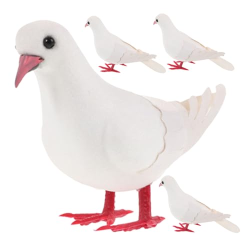 VICASKY 4 Stücke Lebensechte Künstliche Taube Vogel Figuren Ornamente Für Decor Fotografie Requisiten VICASKY 4 Stücke Lebensechte Künstliche Taube Vogel Figuren Ornamente Für Decor Fotografie Requisiten von VICASKY