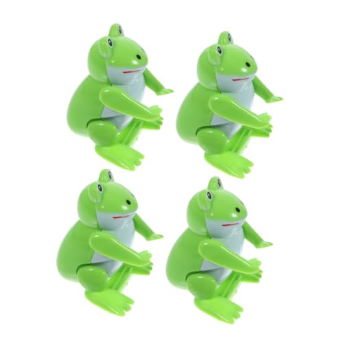 VICASKY 4 Stück Teiliges Aufziehspielzeug Frosch Springende Tierfiguren für Kindergeburtstag und Halloween Niedliche Frosch deko Batteriefreies Tragbares zur Motorischen VICASKY 4 Stück Teiliges Aufziehspielzeug Frosch Springende Tierfiguren für Kindergeburtstag und Halloween Niedliche Frosch deko Batteriefreies Tragbares zur Motorischen von VICASKY