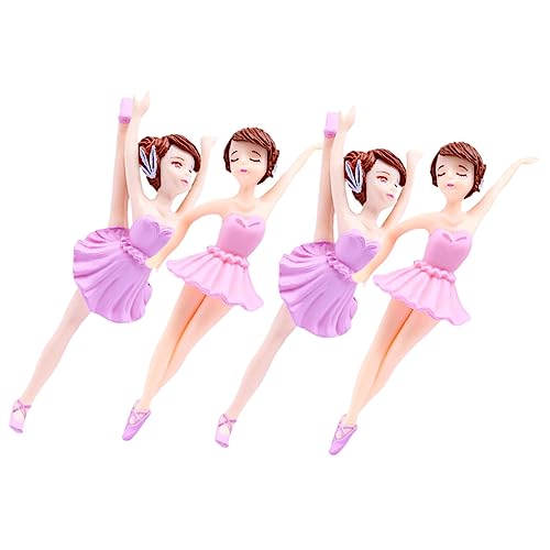 VICASKY 4 Stück Teiliges Ballerina Mädchen Tortendeko Cupcake Topper Figuren für Geburtstagstorte Party Wiederverwendbar Langlebig Vielseitig als Kuchen und Raumdekoration VICASKY 4 Stück Teiliges Ballerina Mädchen Tortendeko Cupcake Topper Figuren für Geburtstagstorte Party Wiederverwendbar Langlebig Vielseitig als Kuchen und Raumdekoration von VICASKY