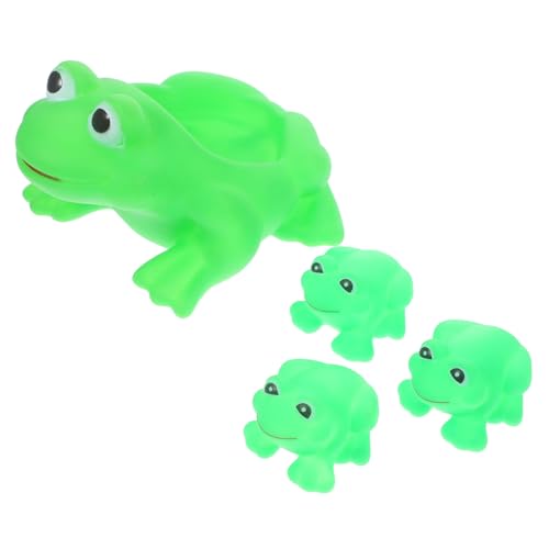 VICASKY 4 Stück Teiliges Frosch Badespielzeug Set für Niedliche Wasserspielzeuge für Badewanne und Dusche für Junge Mädchen und Kleinkinder Sicherem Vinyl Gefertigt VICASKY 4 Stück Teiliges Frosch Badespielzeug Set für Niedliche Wasserspielzeuge für Badewanne und Dusche für Junge Mädchen und Kleinkinder Sicherem Vinyl Gefertigt von VICASKY