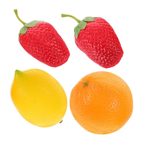 VICASKY 4 Stück Teiliges Frucht Shaker Farbenfrohes Robustes Percussion Leichtes Musikspielzeug Hand Augen koordination und Musikalischem Interesse Geeignet für Kindergarten und Zuhause von VICASKY