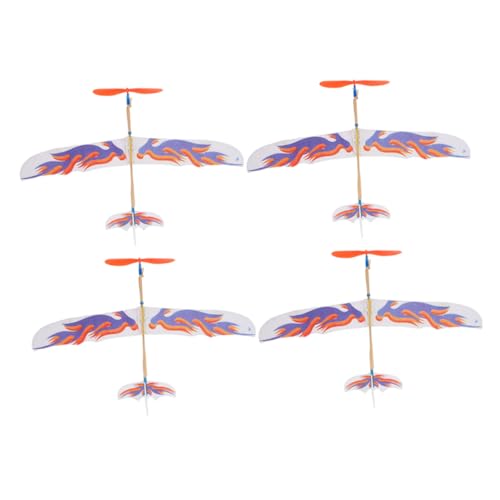 VICASKY 4 Stück Teiliges Gummiband Flugzeugmodell DIY Segelflieger mit Innovativem Gummimotor Bunter Vogel Design Batteriefreies für Jungen und Mädchen für Partygeschenke und Outdoor spaß VICASKY 4 Stück Teiliges Gummiband Flugzeugmodell DIY Segelflieger mit Innovativem Gummimotor Bunter Vogel Design Batteriefreies für Jungen und Mädchen für Partygeschenke und Outdoor spaß von VICASKY