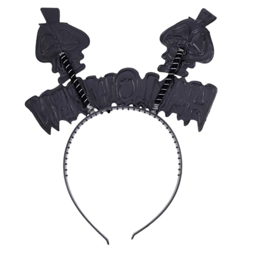 VICASKY 4 Stück Teiliges Halloween Haarreif mit Skelett Design Leichtes Kunststoff Haarschmuck Dekorativ und Bequem für Damen und Herren für Halloween Kostüm und Party Zubehör VICASKY 4 Stück Teiliges Halloween Haarreif mit Skelett Design Leichtes Kunststoff Haarschmuck Dekorativ und Bequem für Damen und Herren für Halloween Kostüm und Party Zubehör von VICASKY