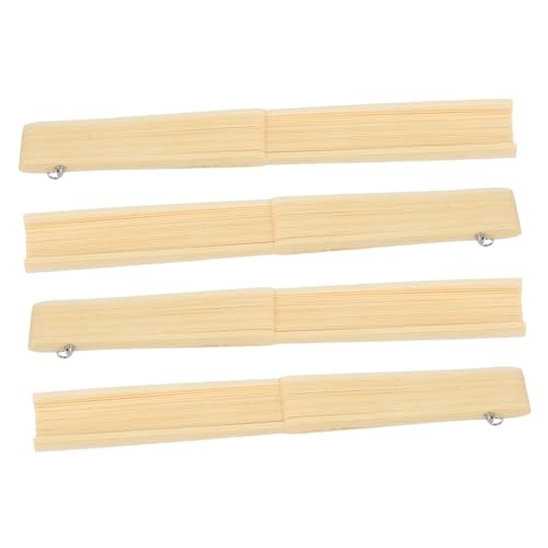 VICASKY 4 Stück Teiliges Handfächerrahmen Japanischer Stil Faltfächer Zubehör Diy Fächerrahmen für Bastelprojekte Handgefertigte Hochwertige Faltfächer Ersatzteile für von VICASKY