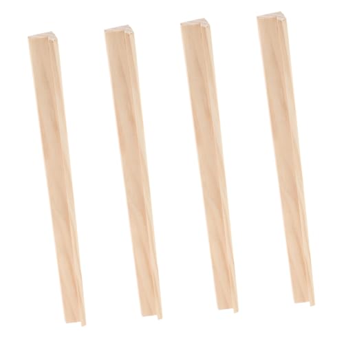 VICASKY 4 Stück Teiliges Holz Domino Halter Single Row Domino Tabletts Vielseitige Spielbrett Zubehör Mahjong Karten Platzsparend Kinderfreundlich Organisierte Spielabläufe von VICASKY