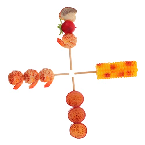 VICASKY 4 Stück Teiliges Künstliches Grill Food Modell Realistische Dekorationsrequisiten für Kindergarten Zuhause und Fotografie aus Hochwertigem Lebensechte Simulation mit Attraktiver VICASKY 4 Stück Teiliges Künstliches Grill Food Modell Realistische Dekorationsrequisiten für Kindergarten Zuhause und Fotografie aus Hochwertigem Lebensechte Simulation mit Attraktiver von VICASKY