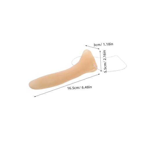 VICASKY 4 Stück Teiliges Lange Fake Nasen aus Weichem PVC Witzige Kostümrequisiten für Halloween Maskenball Karneval und Cosplay Leicht Tragbare Verkleidungsnase für Partyspaß und von VICASKY