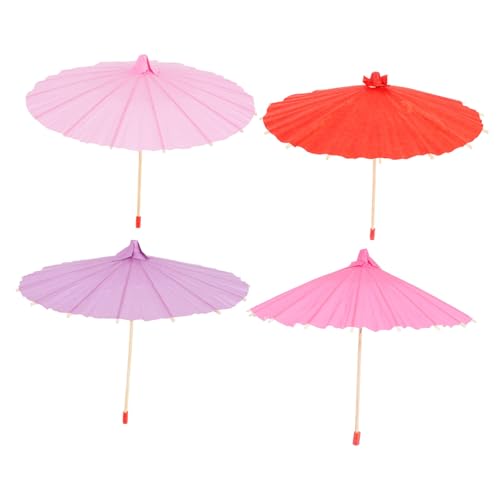 VICASKY 4 Stück Teiliges Mini Bambus Papier Regenschirm Leichte Bunte Hängeornamente Handbemalt DIY Kindergarten Deko Kleine Spielzeugschirme für Kreative Bastelideen VICASKY 4 Stück Teiliges Mini Bambus Papier Regenschirm Leichte Bunte Hängeornamente Handbemalt DIY Kindergarten Deko Kleine Spielzeugschirme für Kreative Bastelideen von VICASKY