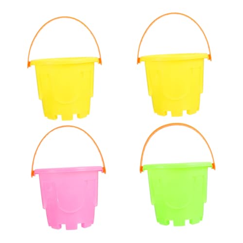 VICASKY 4 Stück Teiliges Mini Eimer Spielset für Farbenfrohe Kreative Sandspielzeuge aus Hochwertigem Kunststoff Leicht und Langlebig für Strand Park und Outdoor spielspaß VICASKY 4 Stück Teiliges Mini Eimer Spielset für Farbenfrohe Kreative Sandspielzeuge aus Hochwertigem Kunststoff Leicht und Langlebig für Strand Park und Outdoor spielspaß von VICASKY