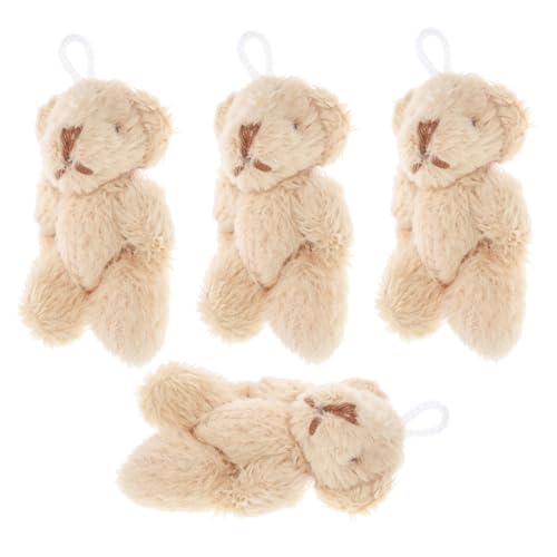 VICASKY 4 Stück Teiliges Mini Plüschbär Anhänger Süße Kuscheltiere für Schlüsselanhänger Taschen Handtaschen Weiche Deko für Puppenhaus und Kreative DIY Projekte VICASKY 4 Stück Teiliges Mini Plüschbär Anhänger Süße Kuscheltiere für Schlüsselanhänger Taschen Handtaschen Weiche Deko für Puppenhaus und Kreative DIY Projekte von VICASKY