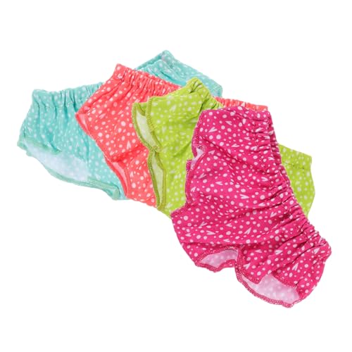 VICASKY 4 Stück Teiliges Miniatur Spielzeugpuppen Slips Wiederverwendbar Leicht Tragbar Zubehör für Babypuppen Puppenkleidung VICASKY 4 Stück Teiliges Miniatur Spielzeugpuppen Slips Wiederverwendbar Leicht Tragbar Zubehör für Babypuppen Puppenkleidung von VICASKY