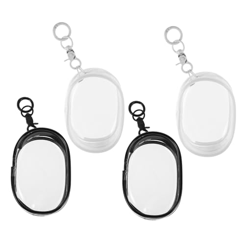 VICASKY 4 Stück Teiliges Transparentes Schlüsselanhänger Staubdichter für Sammler Leichte Flexible Aufbewahrung und Display für Mini Figuren VICASKY 4 Stück Teiliges Transparentes Schlüsselanhänger Staubdichter für Sammler Leichte Flexible Aufbewahrung und Display für Mini Figuren von VICASKY